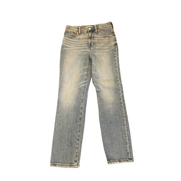 Madewell Women 26 The Perfect Vintage Jean High Waisted‎ Straight Leg 90s Blue - Picture 6 of 11